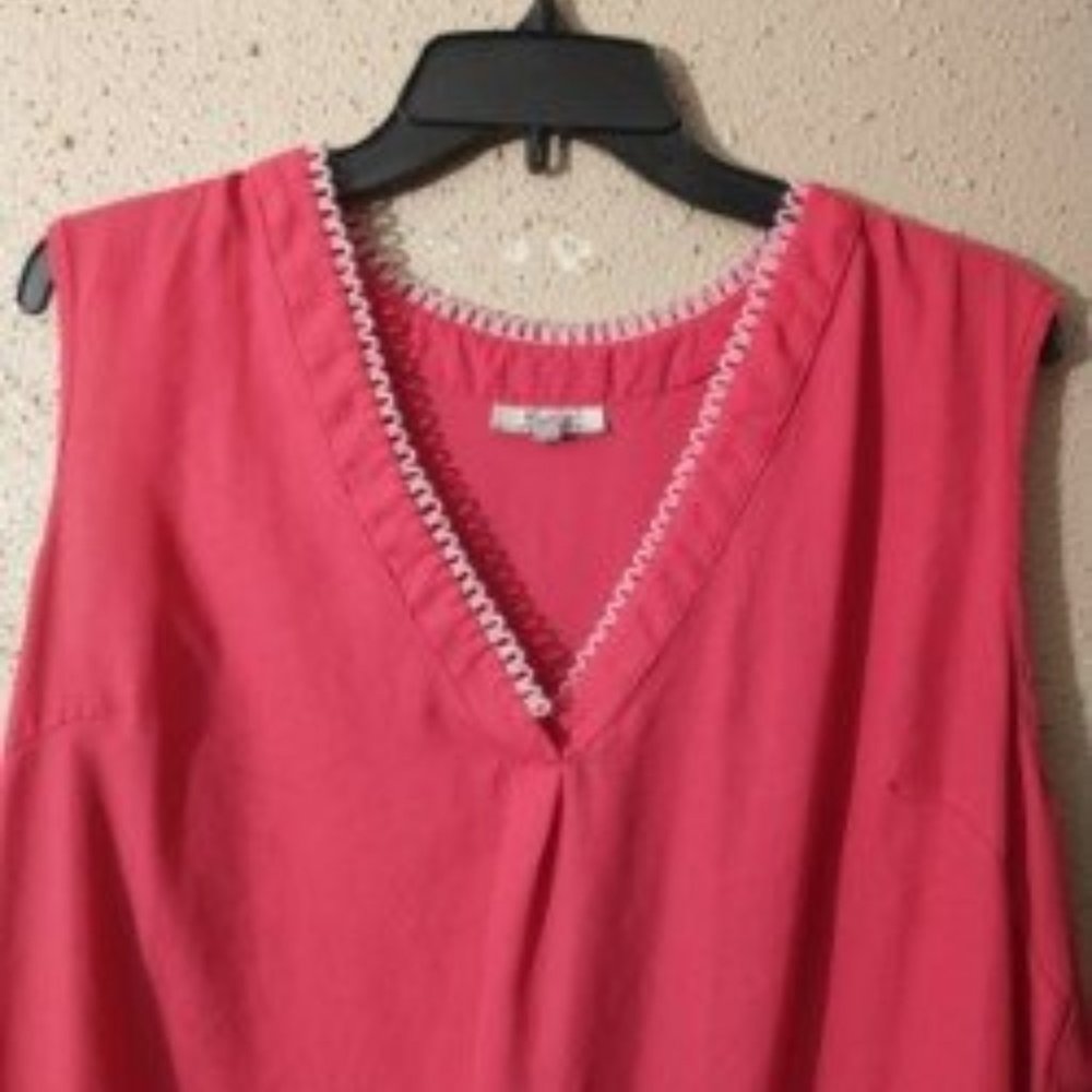TOP,TUNIC,SLEEVELESS,BLOUSE